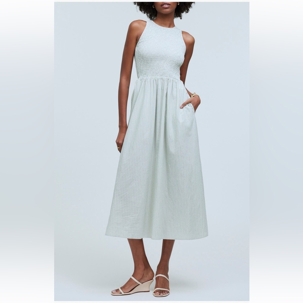 Madewell Light Gray Midi Dress